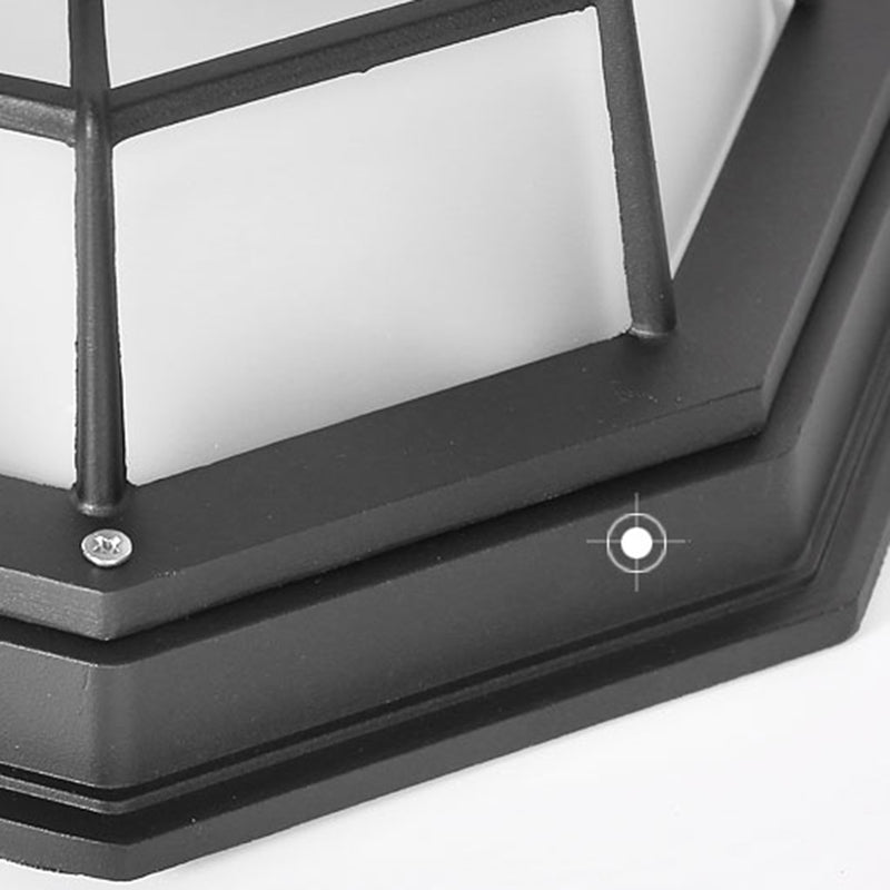 Traditional Style Waterproof Ceiling Light Courtyard Balcony Waterproof Flush Mount Light