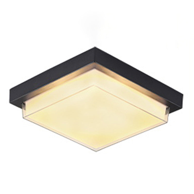 Courtyard Balcony LED Ceiling Light Waterproof Traditional Style Flush-mount Lamp