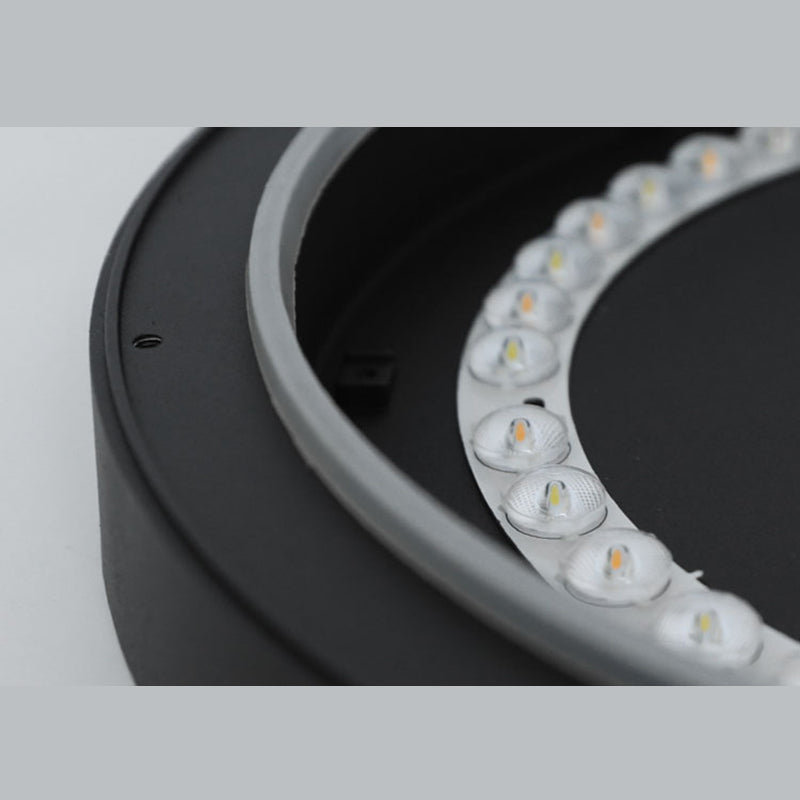 Traditional Flush Mount Light Fixture 1-Light LED Close To Ceiling Lamp with White Acrylic Shade