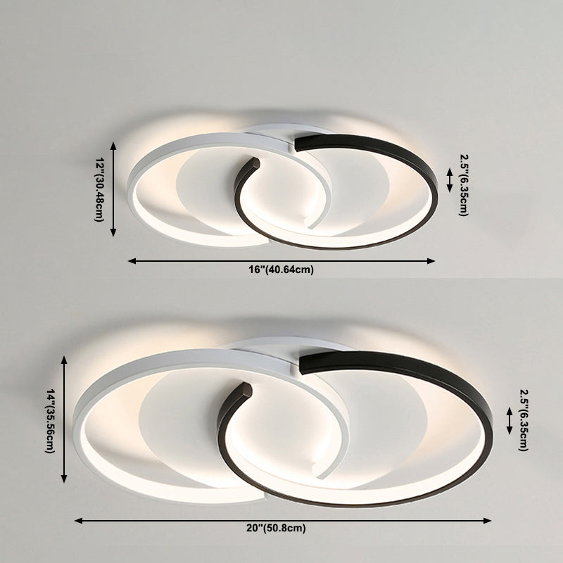 Plafoniera moderna e minimalista a LED lineare da incasso in ferro battuto con paralume in silicone