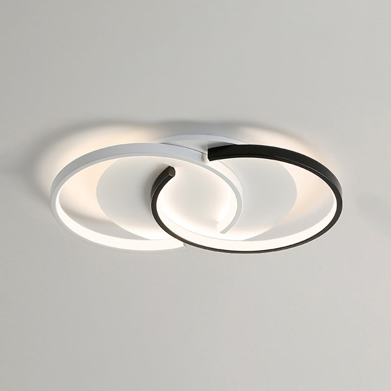 Plafoniera moderna e minimalista a LED lineare da incasso in ferro battuto con paralume in silicone