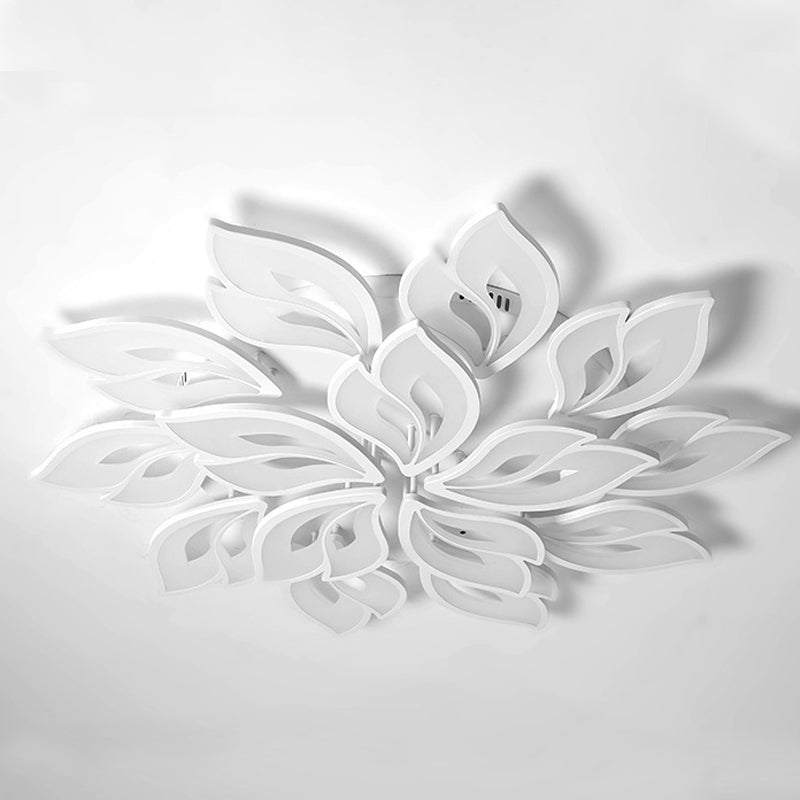 Les appareils d'éclairage de plafond affleurants de fleur de style moderne acrylique multi lumières ont mené la lampe affleurante de bâti