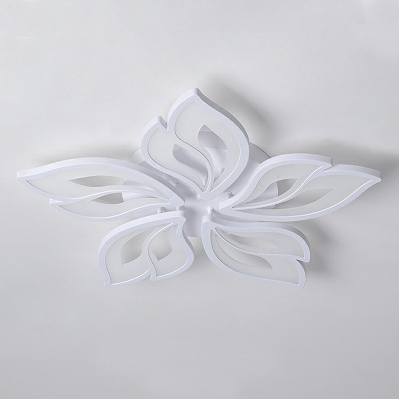 Les appareils d'éclairage de plafond affleurants de fleur de style moderne acrylique multi lumières ont mené la lampe affleurante de bâti