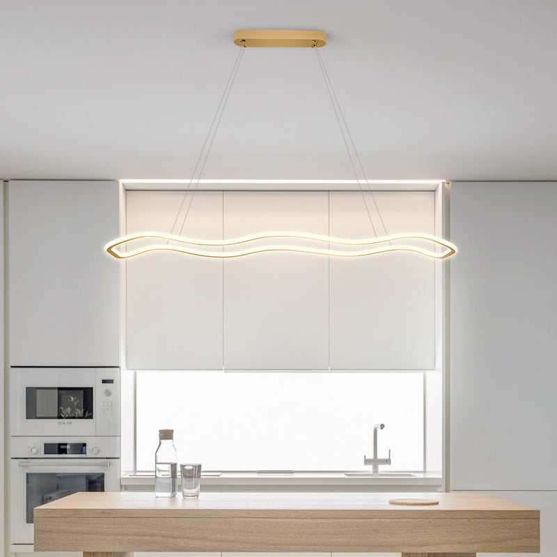 Linear Island Chandelier Lighting Modern Pendant Lighting For Kitchen Island