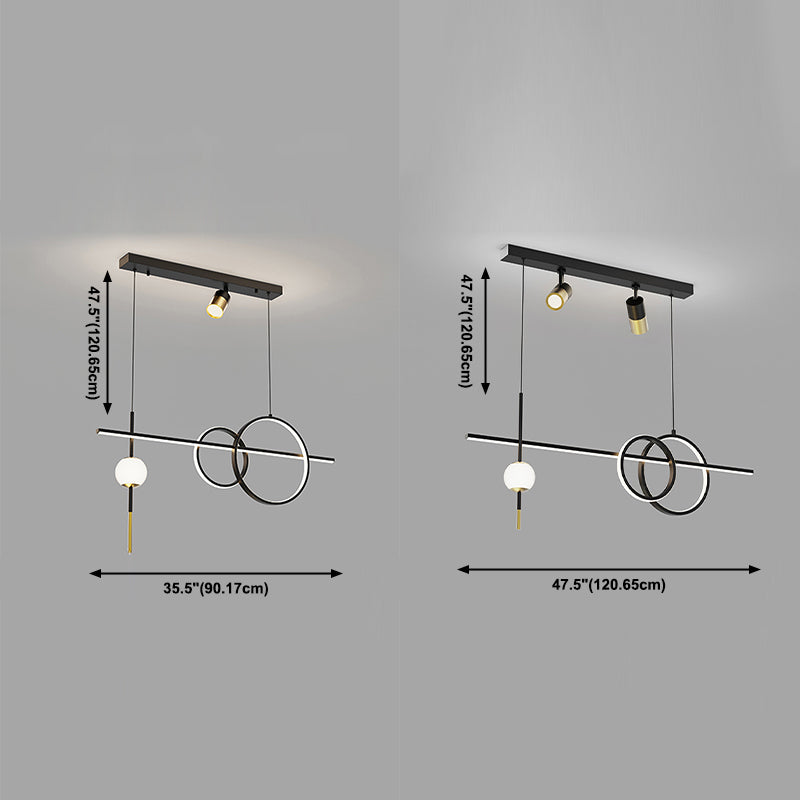 Linear Pendant Lighting Island Light Fixture Modern Kitchen Pendant Light
