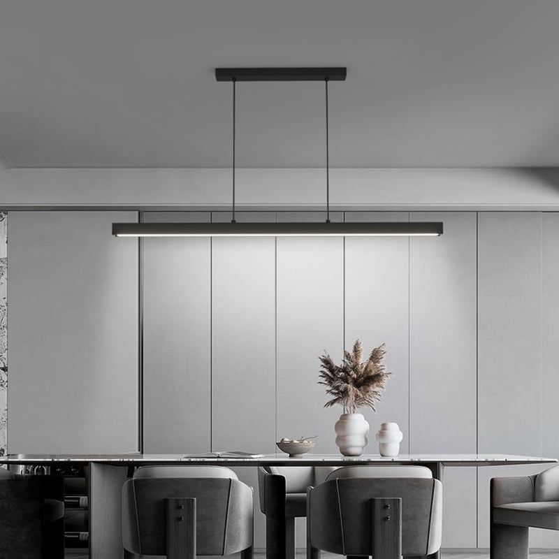 Contemporary Kitchen Pendant Light Metal Linear Island Pendant Light