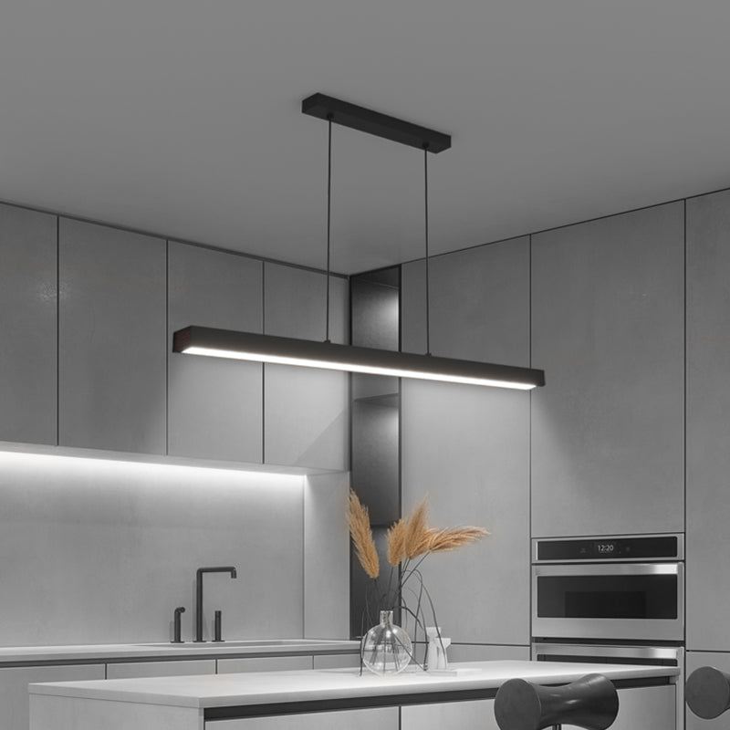 Contemporary Kitchen Pendant Light Metal Linear Island Pendant Light