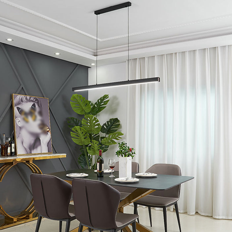 Contemporary Kitchen Pendant Light Metal Linear Island Pendant Light