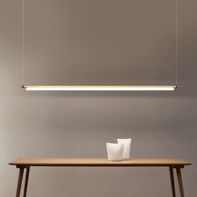 Linear Island Pendant Lights Modern Chandelier Lighting Fixtures with Acrylic Shade