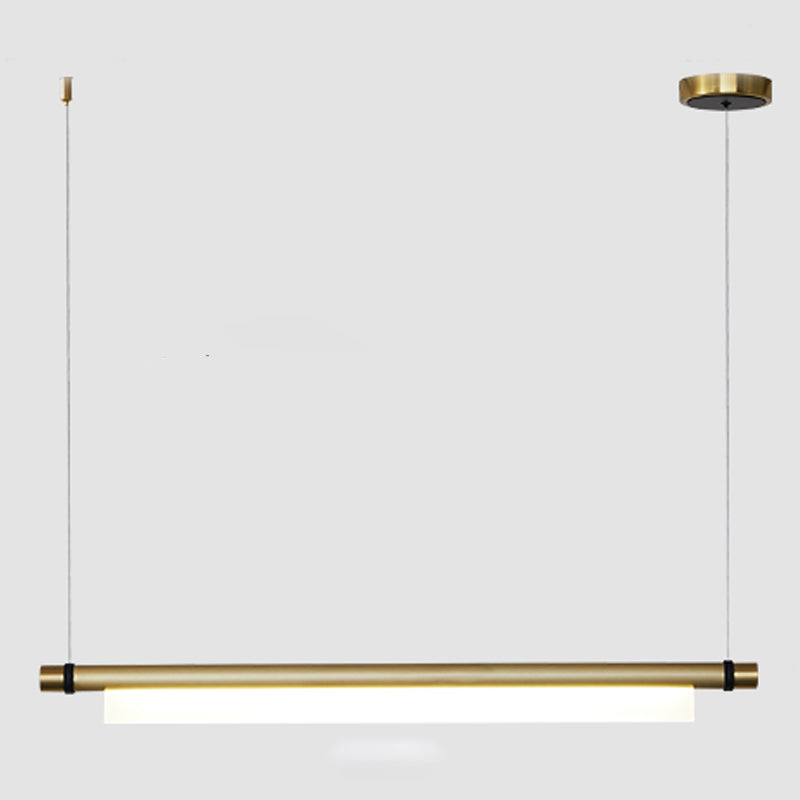 Lineare Insel Anhänger Lichter moderne Kronleuchter -Beleuchtungskörper mit Acrylschatten