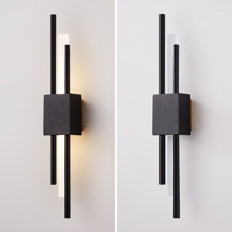 Estilo posmoderno Tombra única Diconteo de pared de cobre 2 Luces de luz para sala de estar