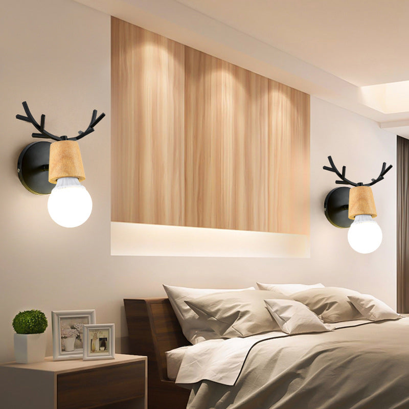 MODERNA MACHAROON ANDLED SHADE SCONTI SCONCE METALE 1 PONCES LIGHT per camera da letto