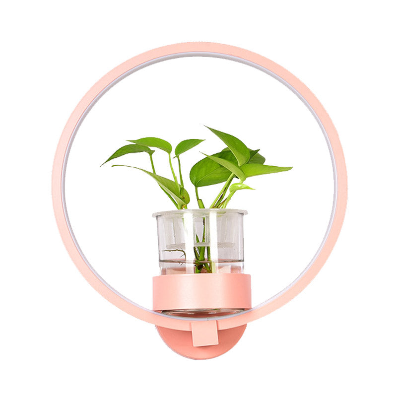 1 Fun a testa in metallo, apparecchio antico nero/grigio/bianco da camera da letto circolare Montaggio parete con tazza di pianta