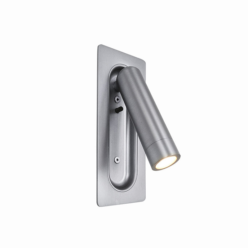 Modern Style Cylinder Shade Wall Sconce Metal 1 Light Reading Sconces for Bedroom