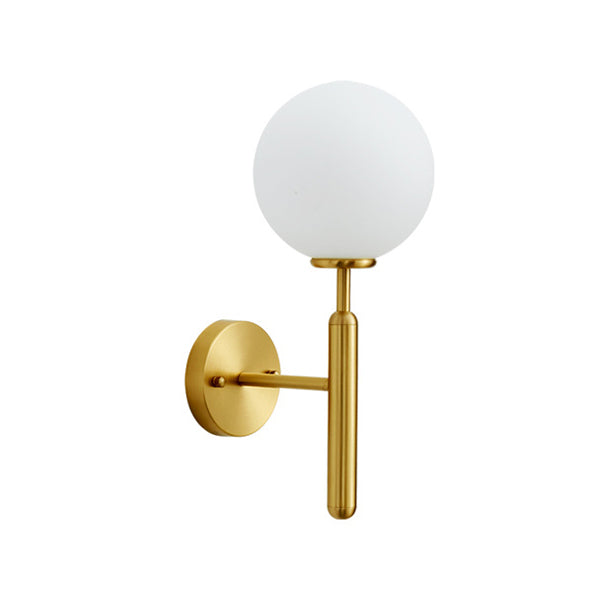 Éclairage d'éclairage mural à balle en or Métal Métal MODERNE 1 LIGNE MUR MUR MURD