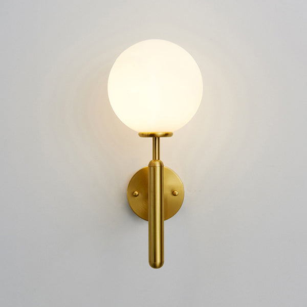 Éclairage d'éclairage mural à balle en or Métal Métal MODERNE 1 LIGNE MUR MUR MURD