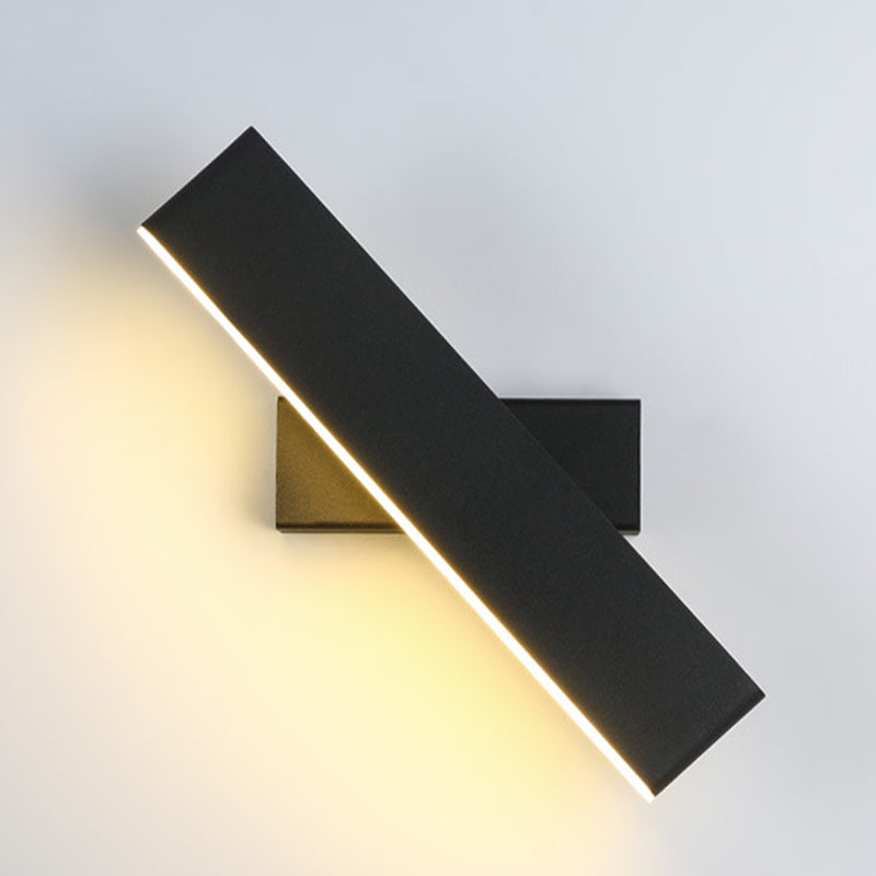 1-Licht linearer Schatten Wandleuchten moderner Metallmontageleuchte Metallmontage