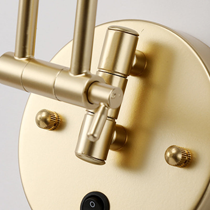 Modern Style Geometric Wall Mounted Light Fixture Metal 1 Light Wall Lighting Fixtures