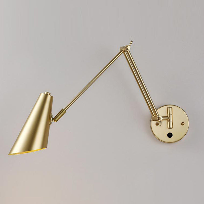 Modern Style Geometric Wall Mounted Light Fixture Metal 1 Light Wall Lighting Fixtures