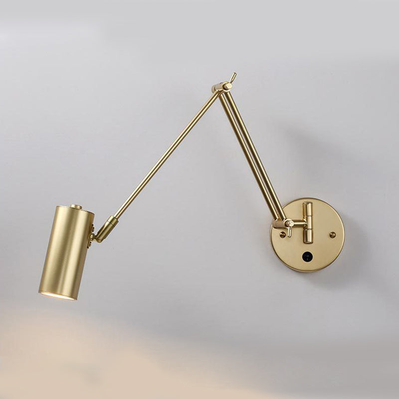 Modern Style Geometric Wall Mounted Light Fixture Metal 1 Light Wall Lighting Fixtures