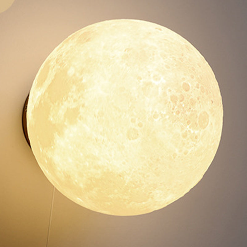 Modern Style Globe Wall Mounted Light Fixture Glass 1 Light Wall Lighting Fixtures