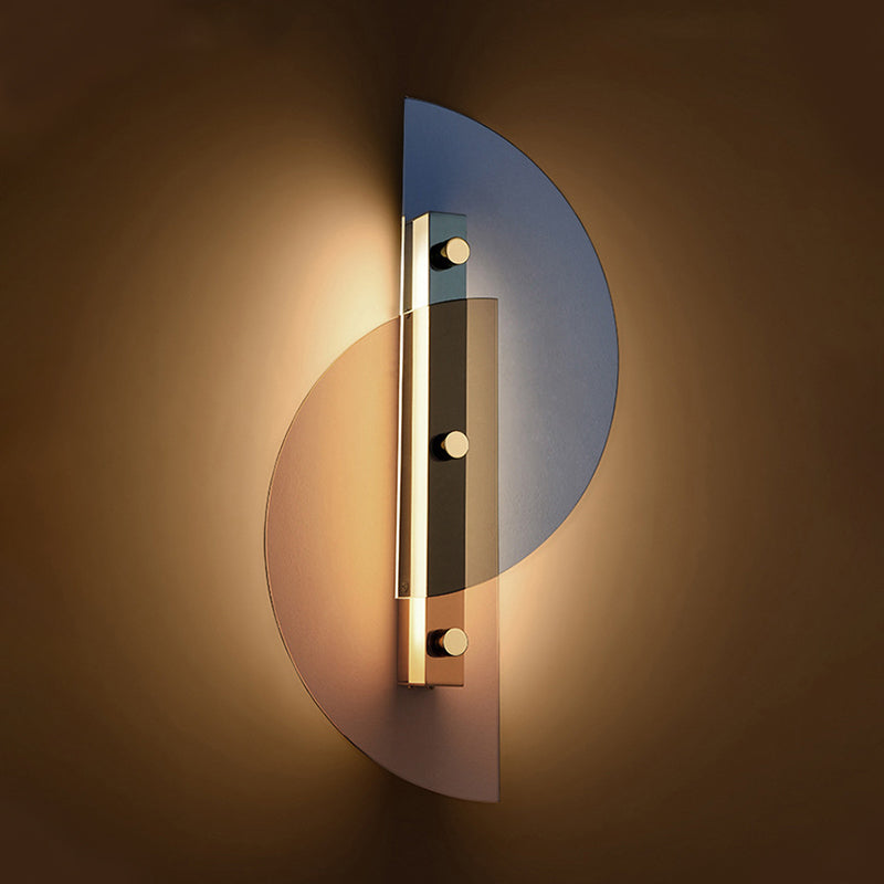 Geometric Wall Lighting Fixtures Glass Modern Style 1 Light Wall Mounted Light Fixture
