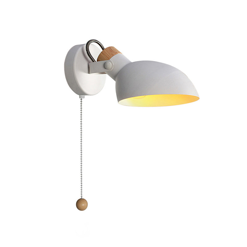 Modern Style Macaroon Wall Mounted Light Fixture Metal 1 Light Wall Lighting Fixtures