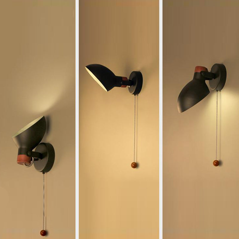 Modern Style Macaroon Wall Mounted Light Fixture Metal 1 Light Wall Lighting Fixtures