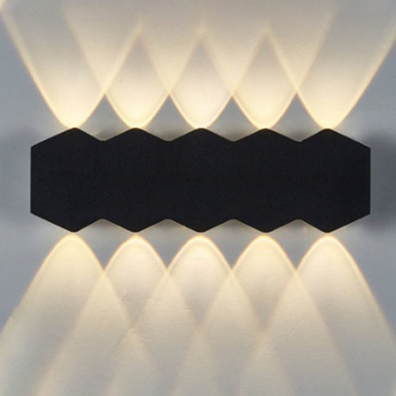 Illuminazione a parete diamanta in stile moderno lampada in metallo sconce per esterno