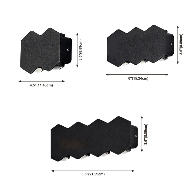 Illuminazione a parete diamanta in stile moderno lampada in metallo sconce per esterno
