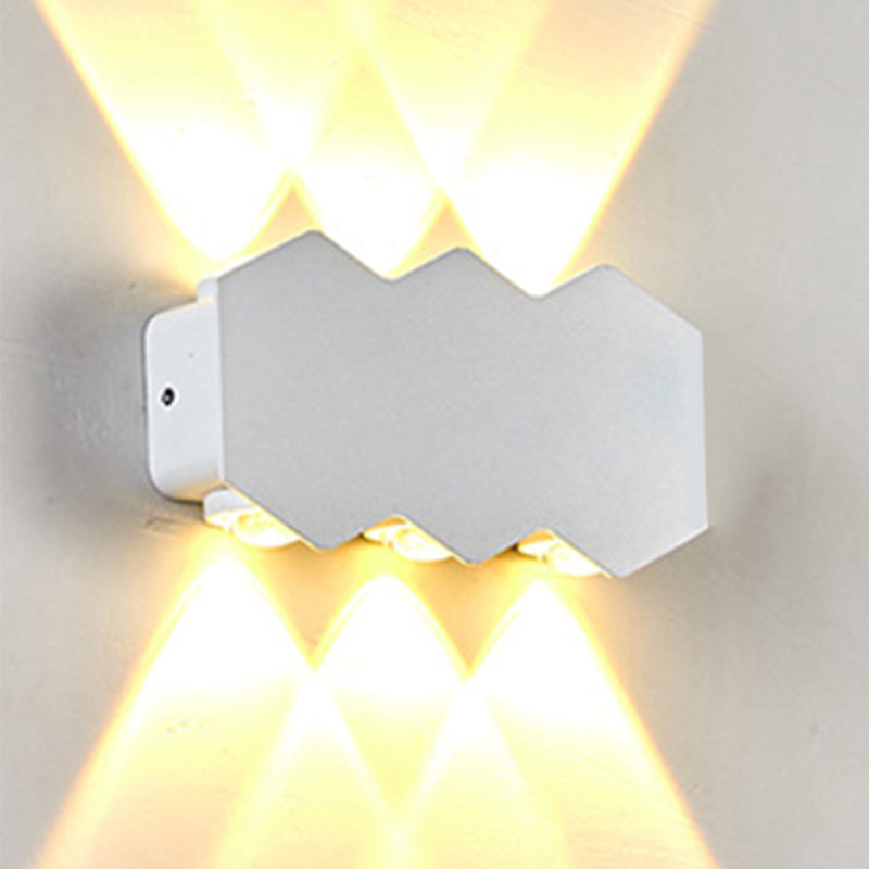 Illuminazione a parete diamanta in stile moderno lampada in metallo sconce per esterno