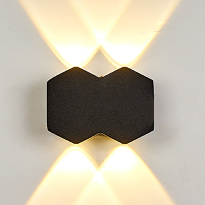 Illuminazione a parete diamanta in stile moderno lampada in metallo sconce per esterno