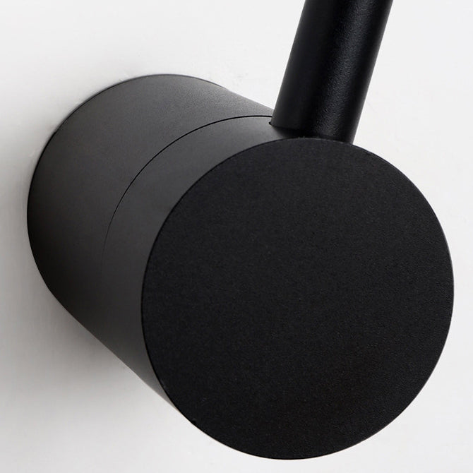 Moderner Stil Minimalistischer Streifen Schatten Wandleuchte Metal 2 Leichte Leuchten in Schwarz für Schlafzimmer