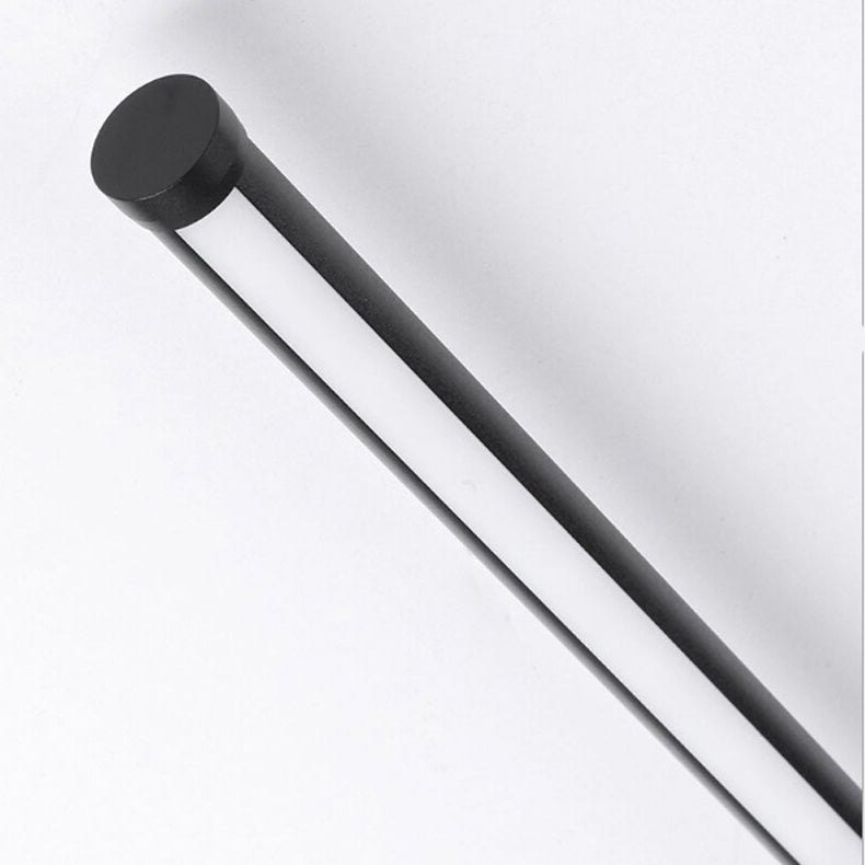 Moderner Stil Minimalistischer Streifen Schatten Wandleuchte Metal 2 Leichte Leuchten in Schwarz für Schlafzimmer