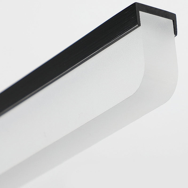 Metal 1-Light Linear Shade Wall Sconce Modern Style Mirror Wall Mount Light Fixture