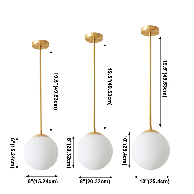 Ball zeitgenössische hängende Deckenleuchte 1 Lichtglas Anhänger Beleuchtungskörper