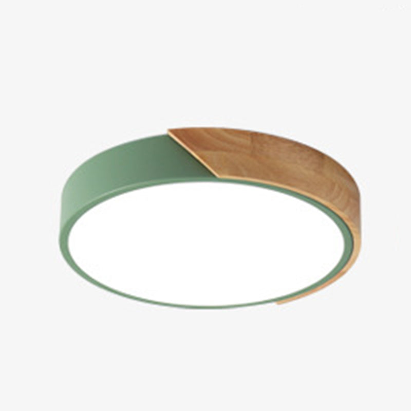 Modern Macaroon Geometry Shape Flush Mount Lamp Acrylic 1 Light Flush Mount Led Lights