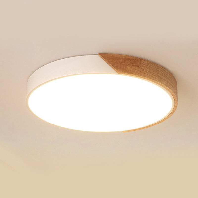 Modern Macaroon Geometry Shape Flush Mount Lamp Acrylic 1 Light Flush Mount Led Lights