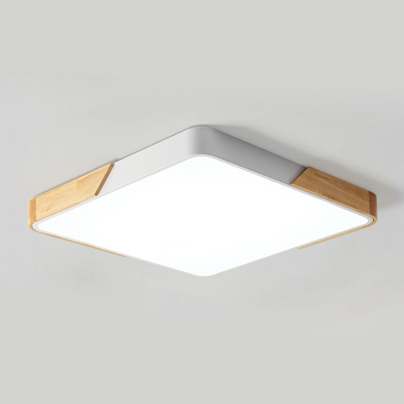 Modern Macaroon Geometry Shape Flush Mount Lamp Acrylic 1 Light Flush Mount Led Lights