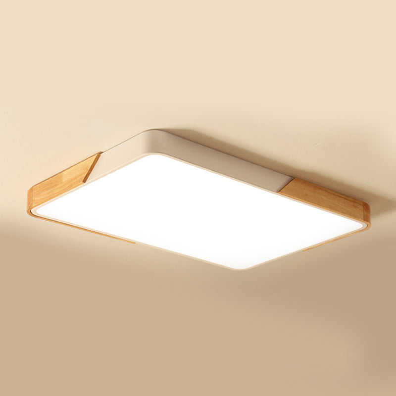 Modern Macaroon Geometry Shape Flush Mount Lamp Acrylic 1 Light Flush Mount Led Lights