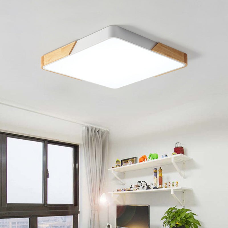 Modern Macaroon Geometry Shape Flush Mount Lamp Acrylic 1 Light Flush Mount Led Lights