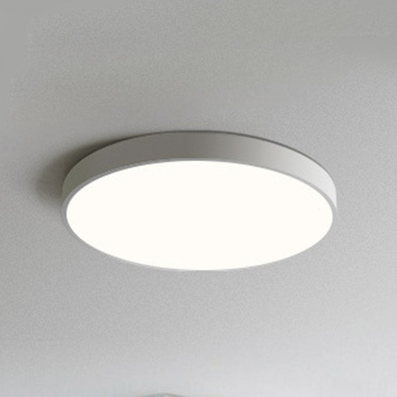 Lampada da soffitto rotonda moderna Macaroon Acrilico 1 Luce LED Flush Mount per camera da letto