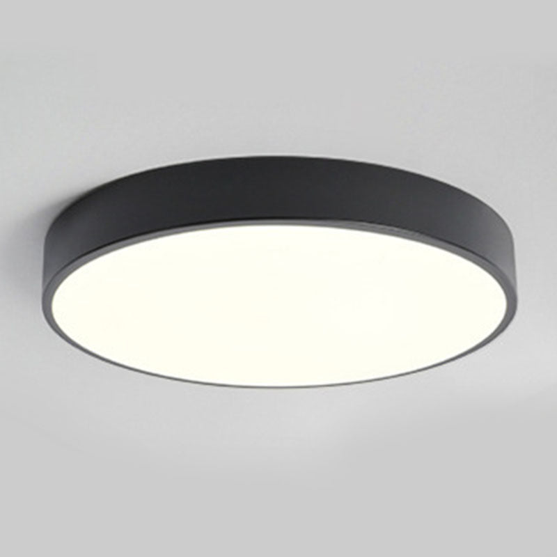 Lampada da soffitto rotonda moderna Macaroon Acrilico 1 Luce LED Flush Mount per camera da letto