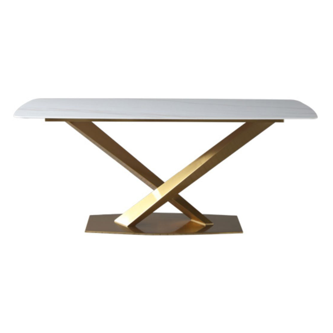 Mesa de comedor rectangular Mesa de piedra tradicional de lujo para la sala de lujo para el hogar