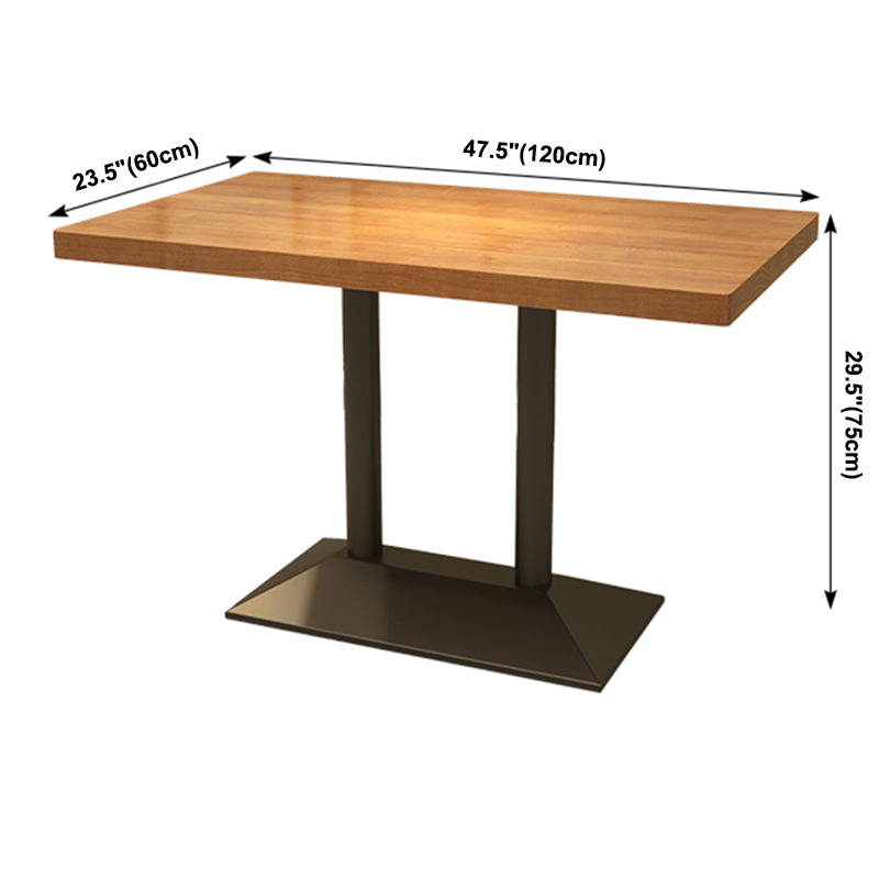 Industriële stijl eettafel grenen massief hout eetkamer huismeubilair