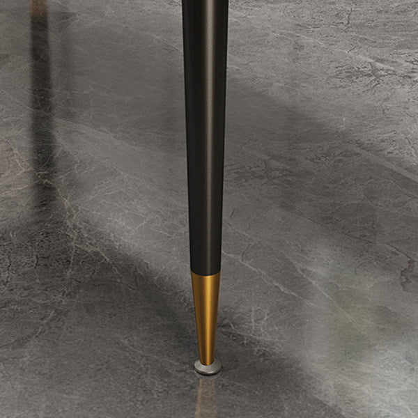 Metal Industrial Rectangle Table Sintered Stone Table for Kitchen and Dining Room