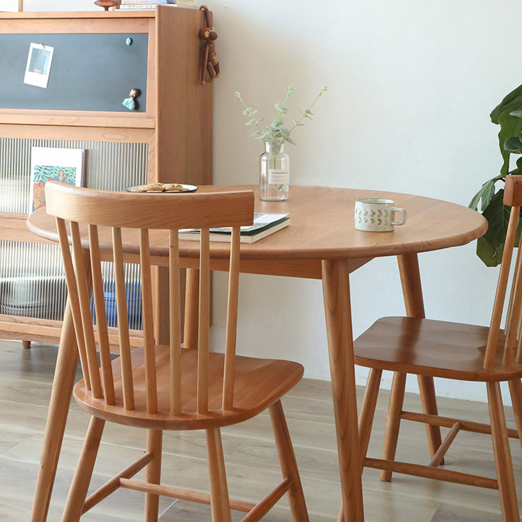 Colección de comedor de madera sólida Mesa de comedor de estilo contemporáneo con 4 patas