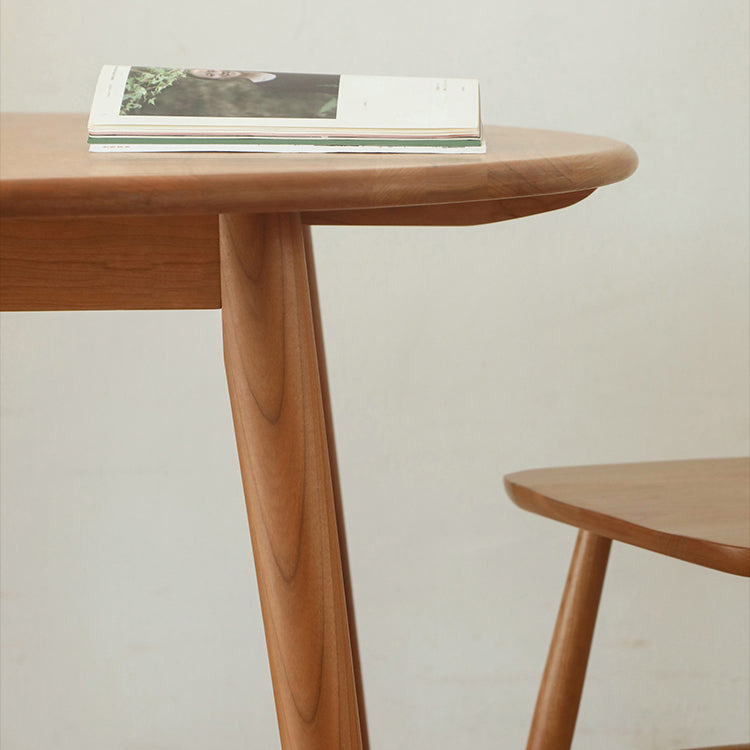 Colección de comedor de madera sólida Mesa de comedor de estilo contemporáneo con 4 patas