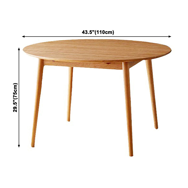 Colección de comedor de madera sólida Mesa de comedor de estilo contemporáneo con 4 patas