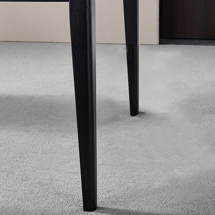 Mesa de comedor blanca de forma cuadrada Mesa de piedra sinterizada industrial con 4 patas